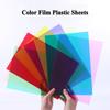 Colored Glass Paper A4 Handmade Transparent DIY Hard Sheet for Students Color Film Plastic Sheets Home Decoration Glass Film