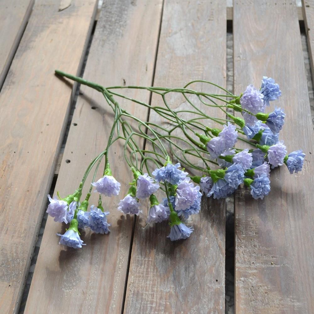 

Шелковая головка цветка Искусственный цветок 5 веток Имитация букета цветов Цветочная композиция фиолетовый