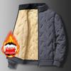 Men's Warm Jacket Lined with Warm Jacket Winter Stand-up Collar Jacket