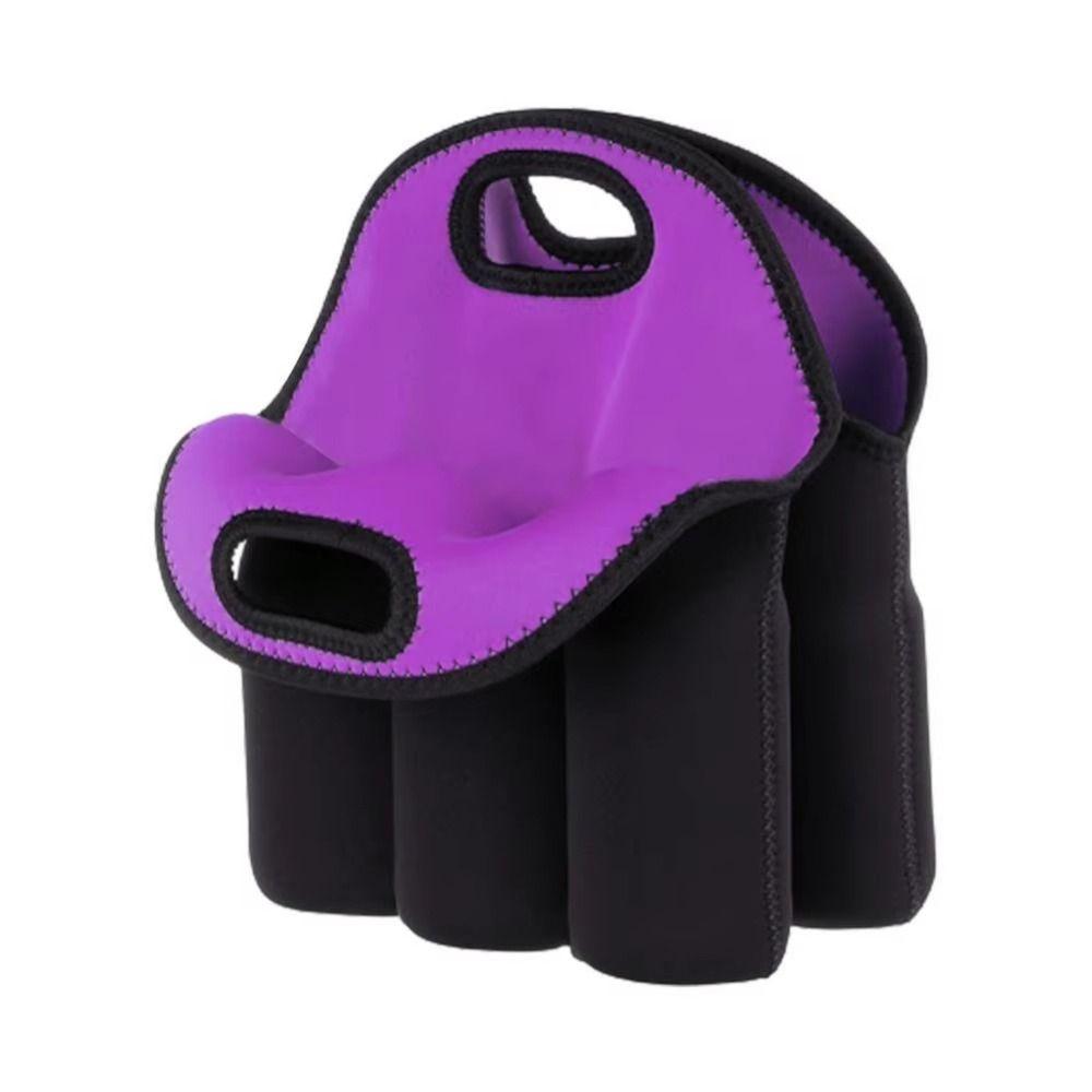 

Insulated Can Carrier Tote 6 Bottles Beer Bottle Holder Beer Carrier Tote Bag Wine Accessories чёрный