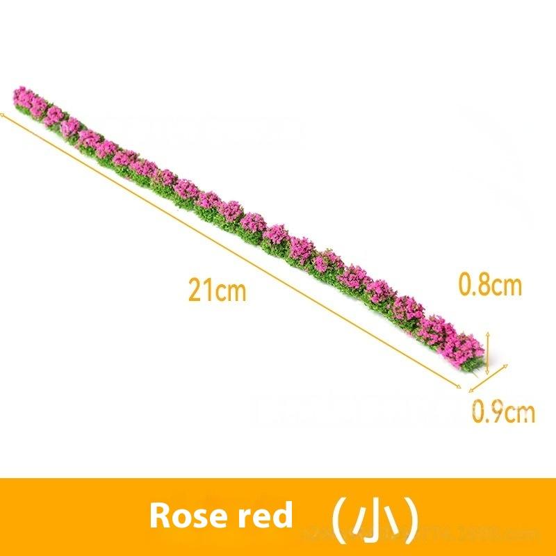 2Pcs 21cm DIY Artificial Plants - Miniature Shrub Strips Static Grass Clusters Vegetation Bush Model for Mini Decor