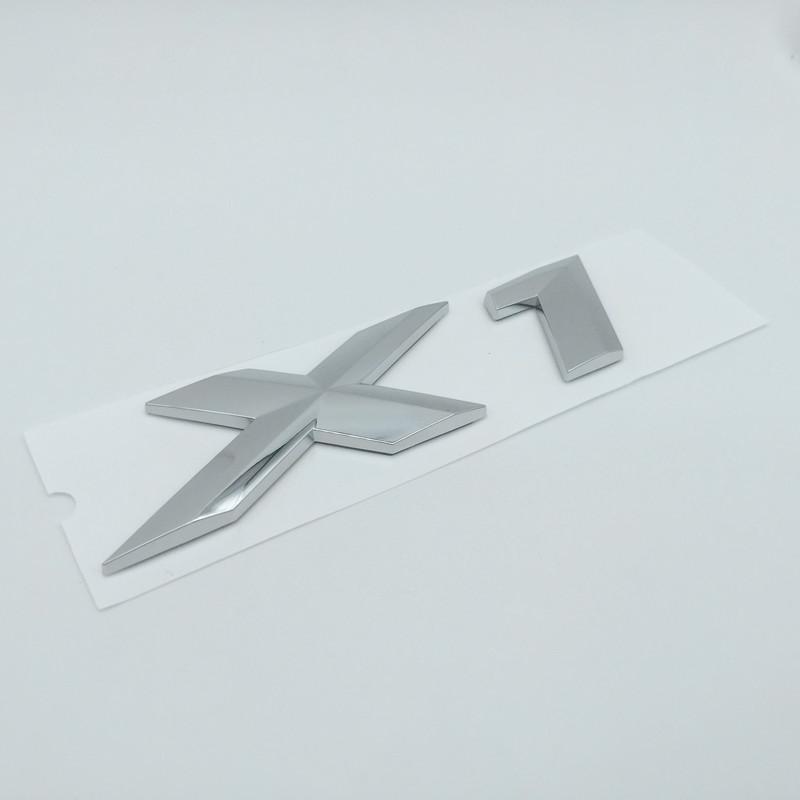 1pcs 3D ABS X1 X2 X3 X4 X5 X6 X7 GT Car Letter Rear Tailgate Trunk Decals Emblem Badge Sticker Decal Styling Auto Accessories