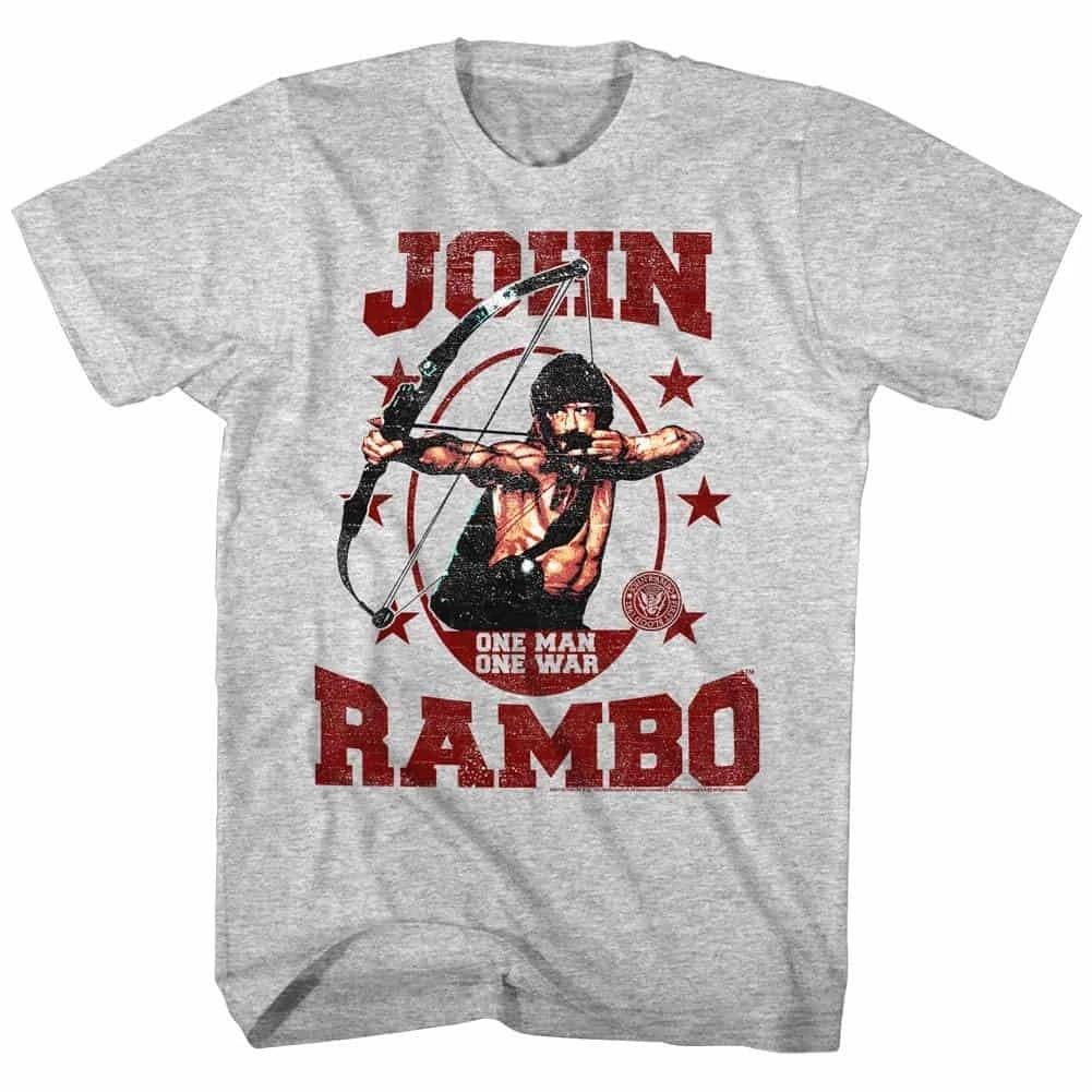 John Rambo One Man One War Men s T Shirt S