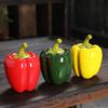 Chili Shaped Ceramic Sealed Storage Jar with Decorative Design, Suitable for Use In Home Offices and Restaurants