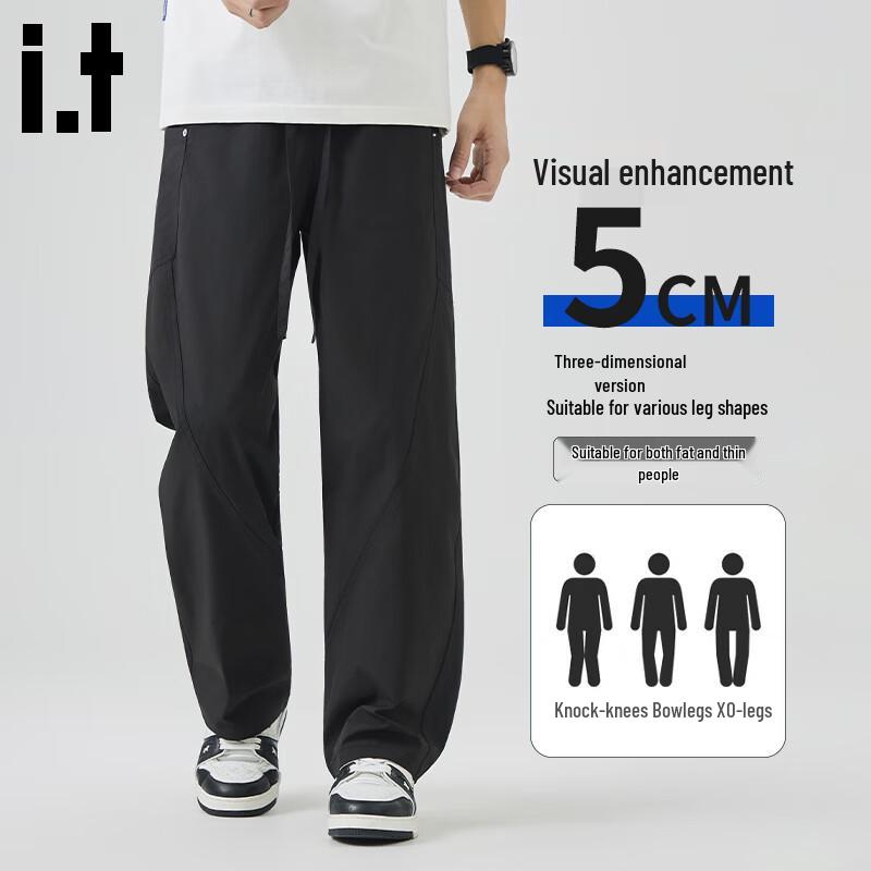 CHOCOOLATEit Men's American Workwear Loose Straight Leg Curved Pants