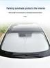 Car Front Windshield Sunshade - Interior Sun Protection Curtain