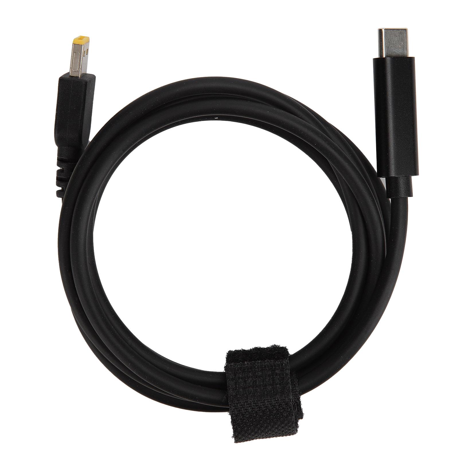 

Тип C PD конвертер папа-папа 7.5x6.0 мм квадратный интерфейс кабель для быстрой зарядки 65 Вт 1.5 м5.0 футов для