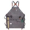 Thick Canvas Multi-Pocket Tool Apron with Custom Logo for Auto Repair & Woodworking