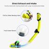 Diving Goggles Three-Window High Clear Diving Mask with Full Dry Snorkel and Adjustable Fins  for