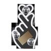 Solar-Powered Wireless Heart-Shaped LED Triangle Light for Car Interior Decoration