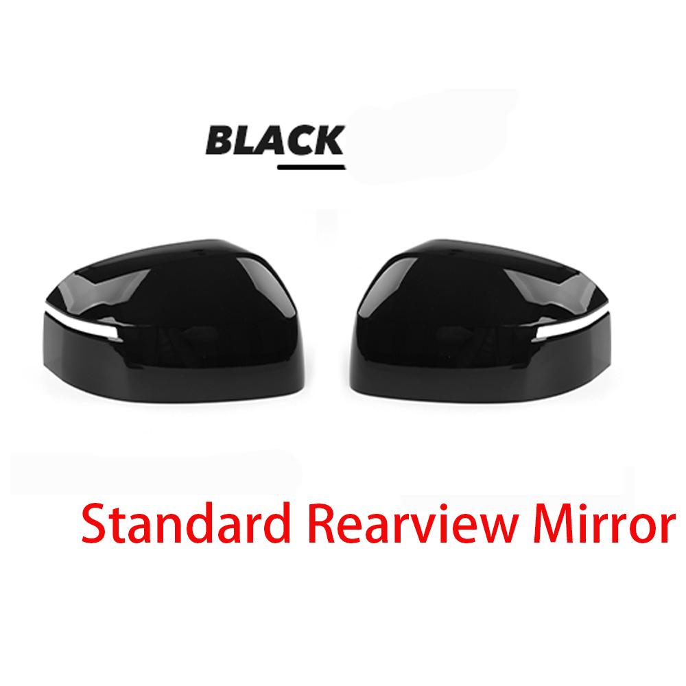 Car Rearview Mirror Cover Trim Corner/Original Style Equipment Decorative Frame Exterior Trim For Hyundai Santa Fe MX5 2024 2025 Black Original