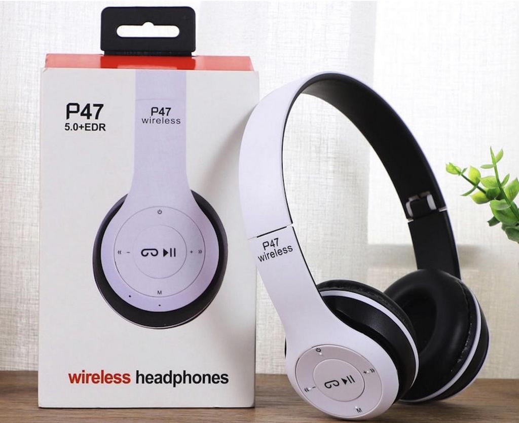 P47 Wireless Bluetooth Foldable Headphones with Heavy Bass – Ideal Gift for Sports Enthusiasts