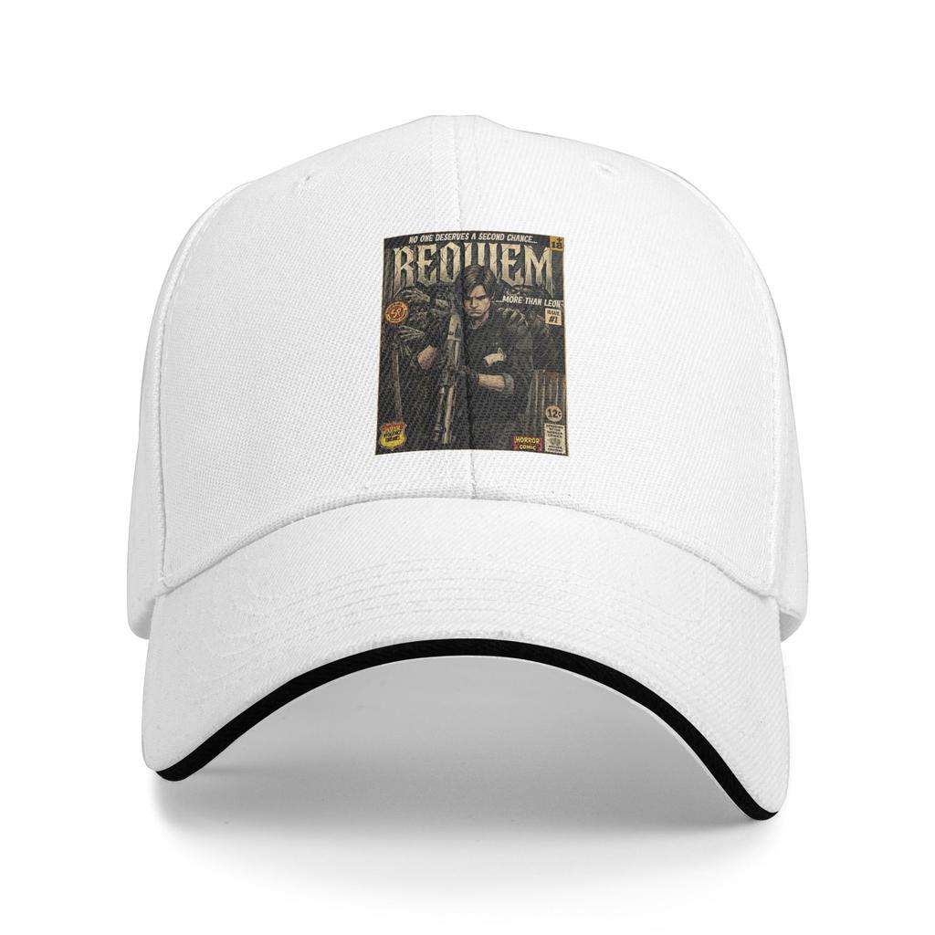 Residents Evils 9 Requiem Leon Retro Vintage Comic Cover Art Baseball Cap Spring Stylish Trucker Hat Men Outdoor Baseball Caps