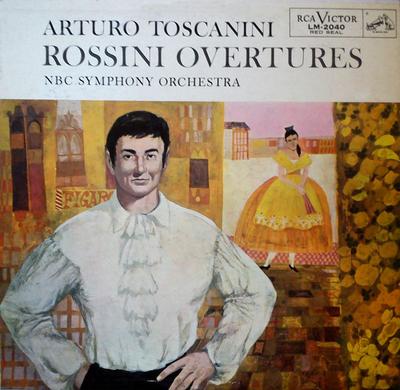 LP Record GIOACCHINO ROSSINI - ARTURO TOSCANI - Rossini Overtures LM2040 RCA Victor Red  1956 US Classical Used