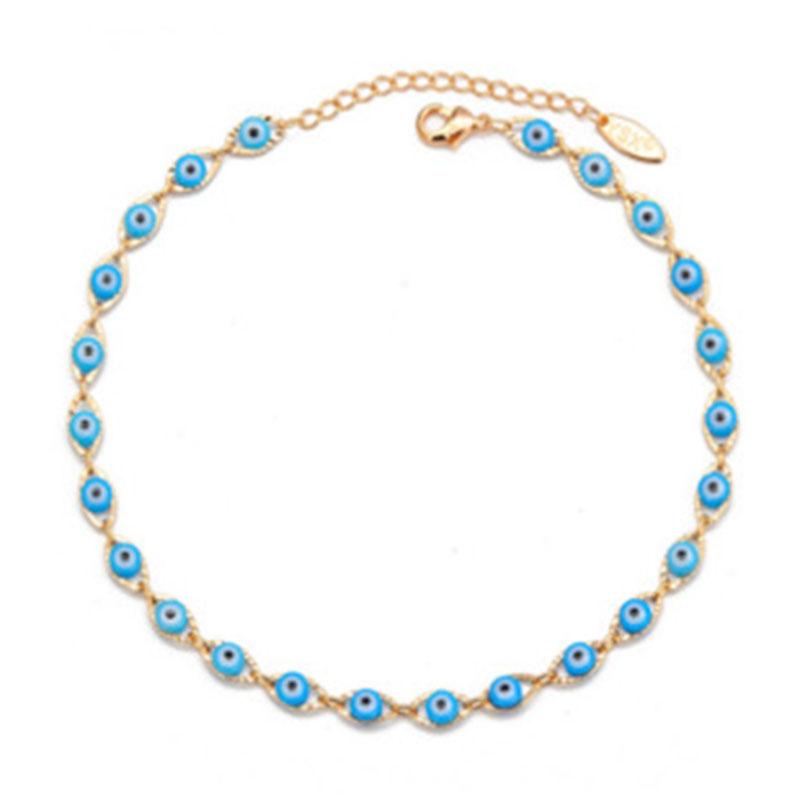 New Necklace Necklace of Devil's Eye Female Personality Minority Simple Creative Trend Mixed-color Clavicle Chain Jewelry