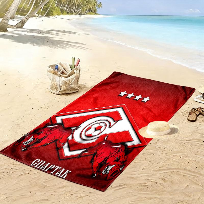 Spartak Moscow Force  Print Beach Towel, Large Soft Quick Dry Towel for Beach Camping Swimming