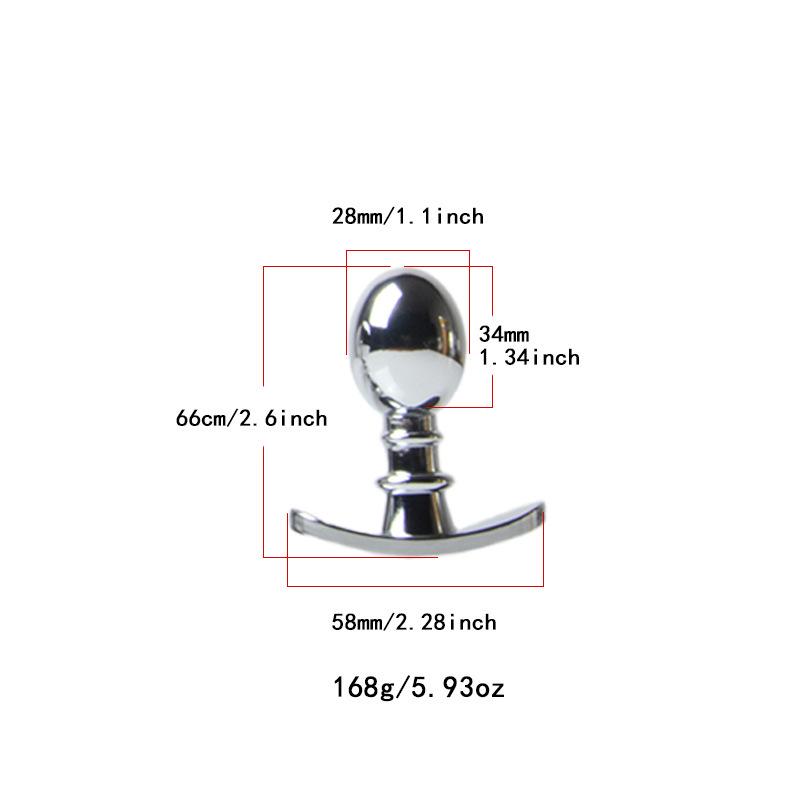 Verstellbarer abnehmbarer Metall-Analplug für Training und Outdoor-Nutzung
