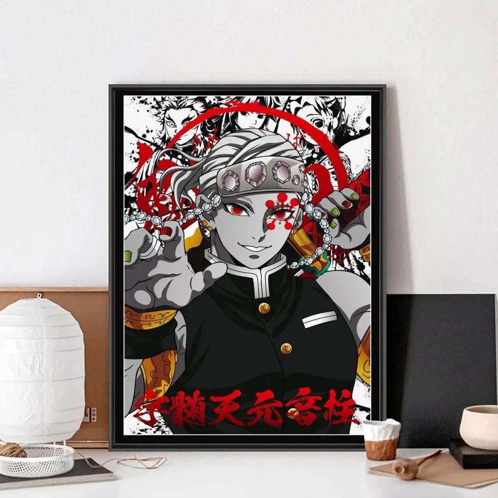 Demonic Killer Tengen Uzui Poster Canvas Painting Bar Retro Poster Modern Home Living Room Bedroom Study Decorative Art