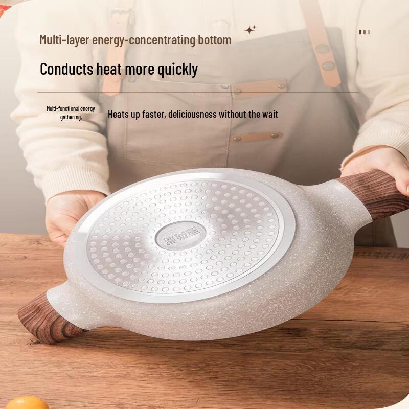 ZISIZ 28CM Maifan Stone Aluminum Steamer Pot