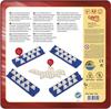 Jeu De Société - CAYRO - Dominos Triangulaires En Boite Métal - Mixte - Beige - A Partir De 3 Ans