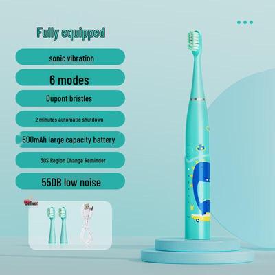 Qianbaimei Children's Sonic Electric Toothbrush CN Plug (adapter Included)