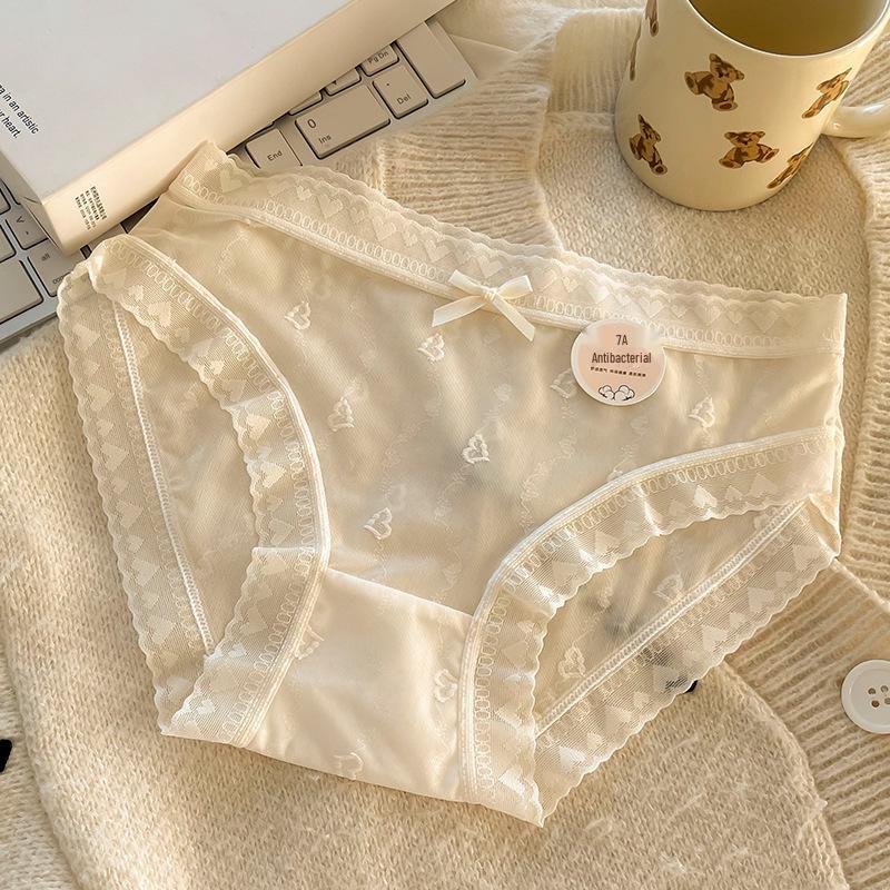 Ultra-Thin Ice Silk Women's Low-Waist Seamless Panties with Antibacterial Cotton Crotch