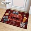 1pc Movie Night Theme Area Rug Non-Slip Machine Washable Decorative Floor Mat for Home Office Kitchen Laundry Room Decor