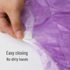 Miao Jie Extra Thick Purple Drawstring Trash Bags, Medium Size (45x50cm), 54 Count, 1.2 Mil