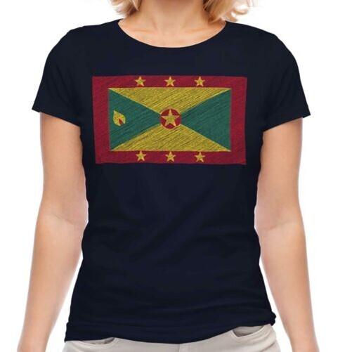 

Grenada Scribble Flag Women s T-Shirt Gift Grenadian Football XL