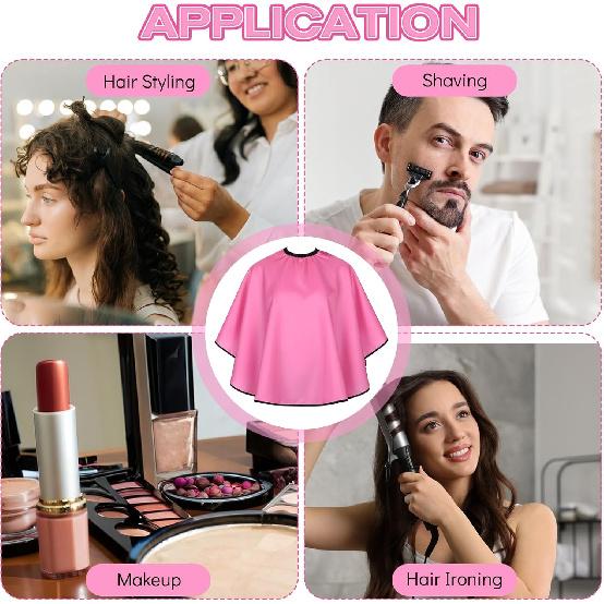 Short Makeup Cape Barber Bib Dye Cape Mini Haircut Capes for Women Men Professional Shampoo Capes for Artist Beauty Salon Artist Styling Hairdresser