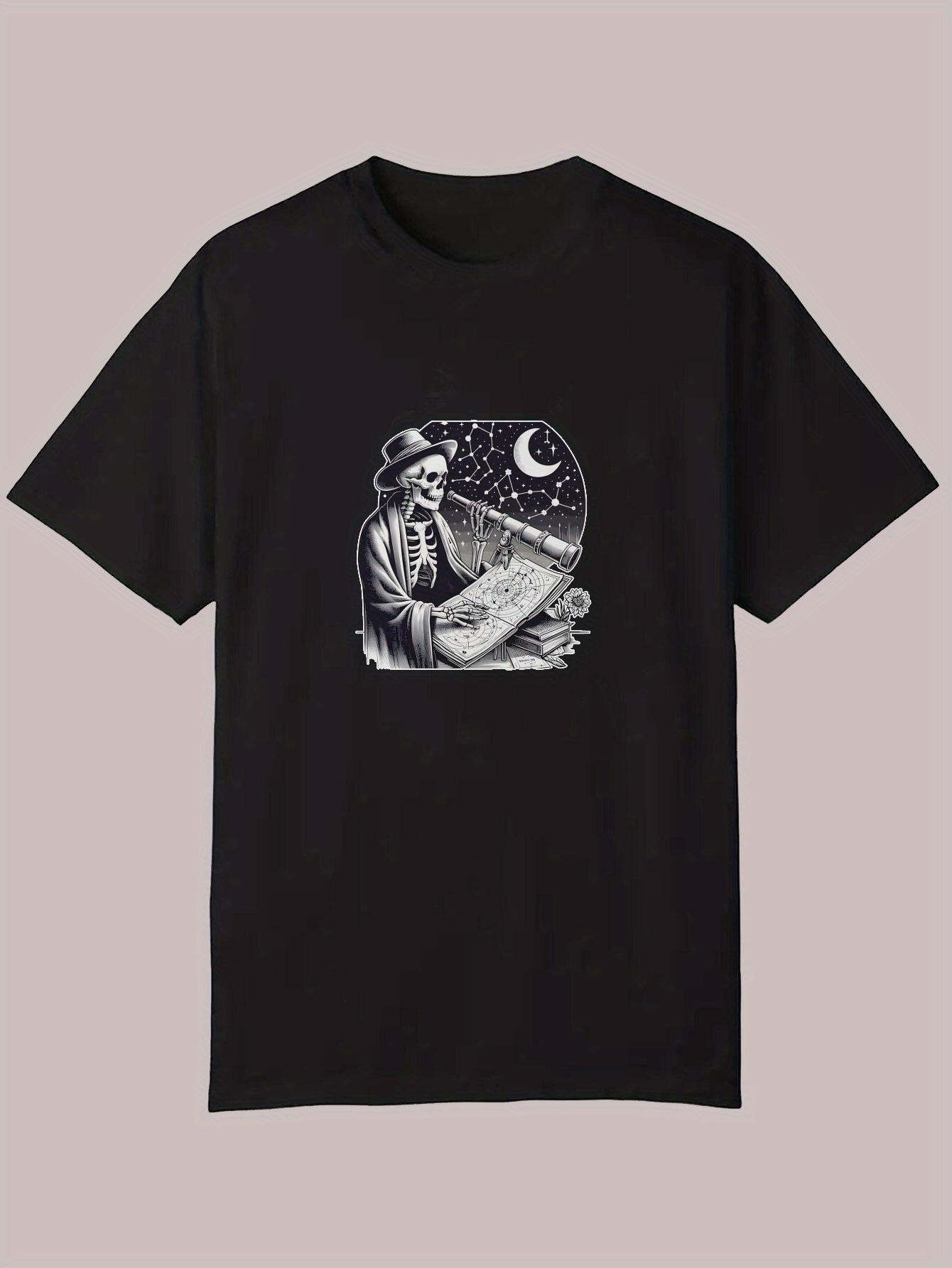 Casual Crew Neck T-shirt - Summer Portrait Design S
