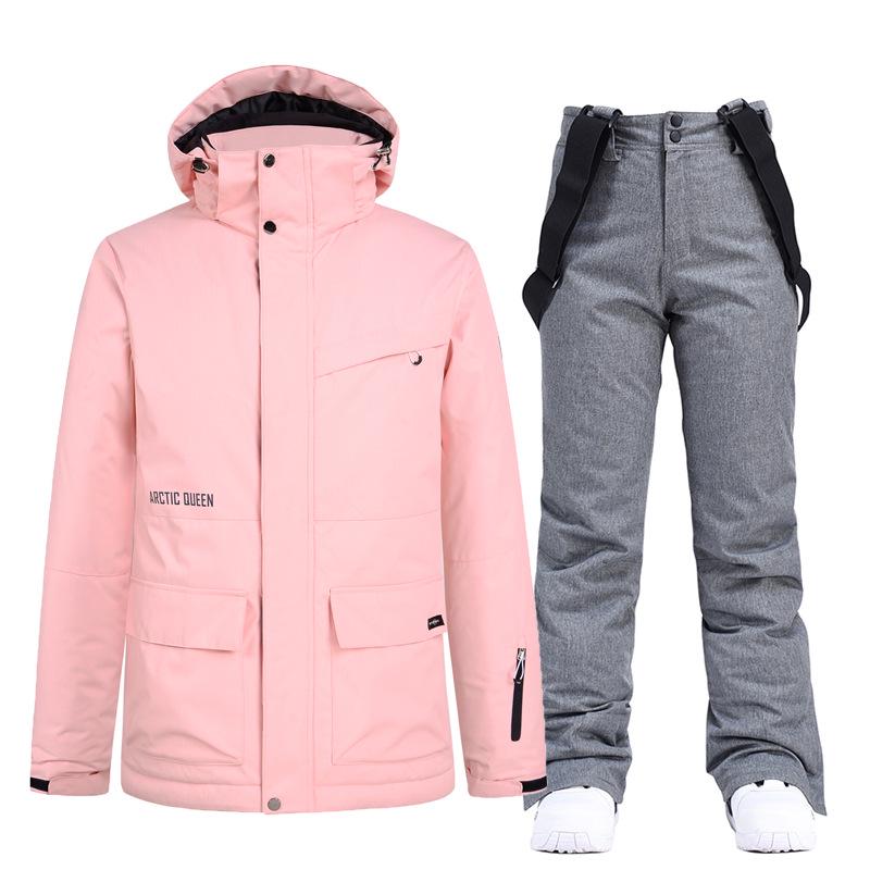 Couples' Warm Korean-Style Snowboard Suit Set