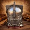Mittelalterlicher Ritter Kreuzritterhelm Handgefertigter Stahl Rüstungshelm zur Dekoration, Cosplay Sammlergeschenk
