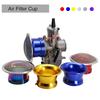 55MM Multicolor Motorcycle Carburetor Air Filter with Mesh Wind Cup For Keihin PWK 32mm 34mm