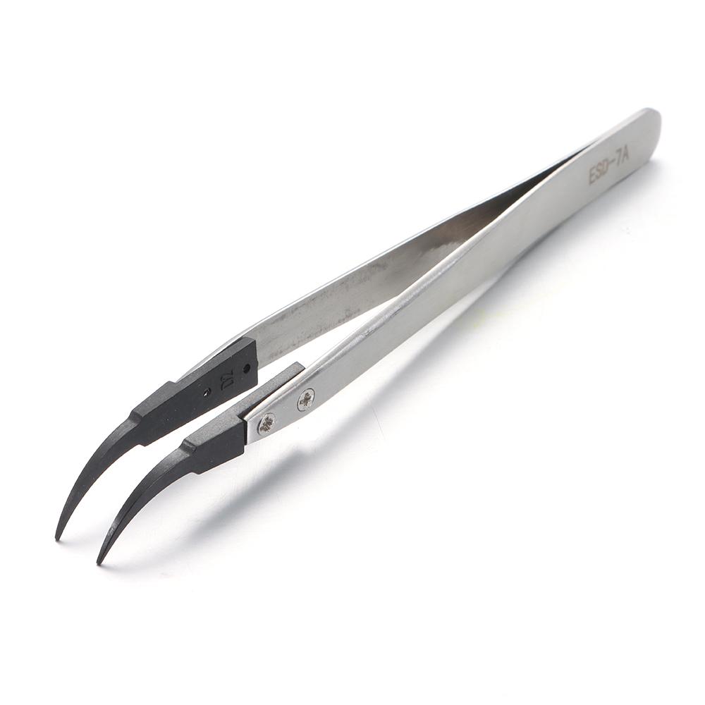 Piese Noi Scule de Mână Vârfuri de Plastic Înlocuibile Pensete ESD din Fibră de Carbon Oțel Inoxidabil