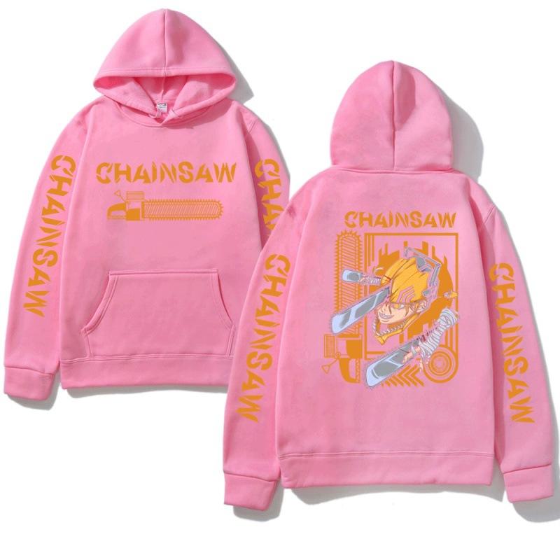 Anime Chainsaw Man Hayakawa Denji Pochita Hoodie Men Women Harajuku Pullover Wear Unisex Autumn Winter Sweater