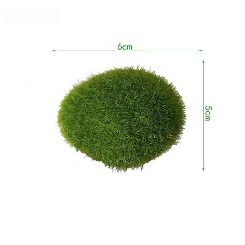 5Pcs Simulated Moss Stone, a realistic moss-covered stone, used as a prop for photography, landscaping decoration, miniature landscape arrangement
