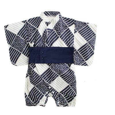 Grenouillère pour bébé Style japonais Kimono Jinbei Yukata Cadeau de baby shower Cadeau pour nouveau-né Cadeau Séance photo commémorative Premier festival Premier repas