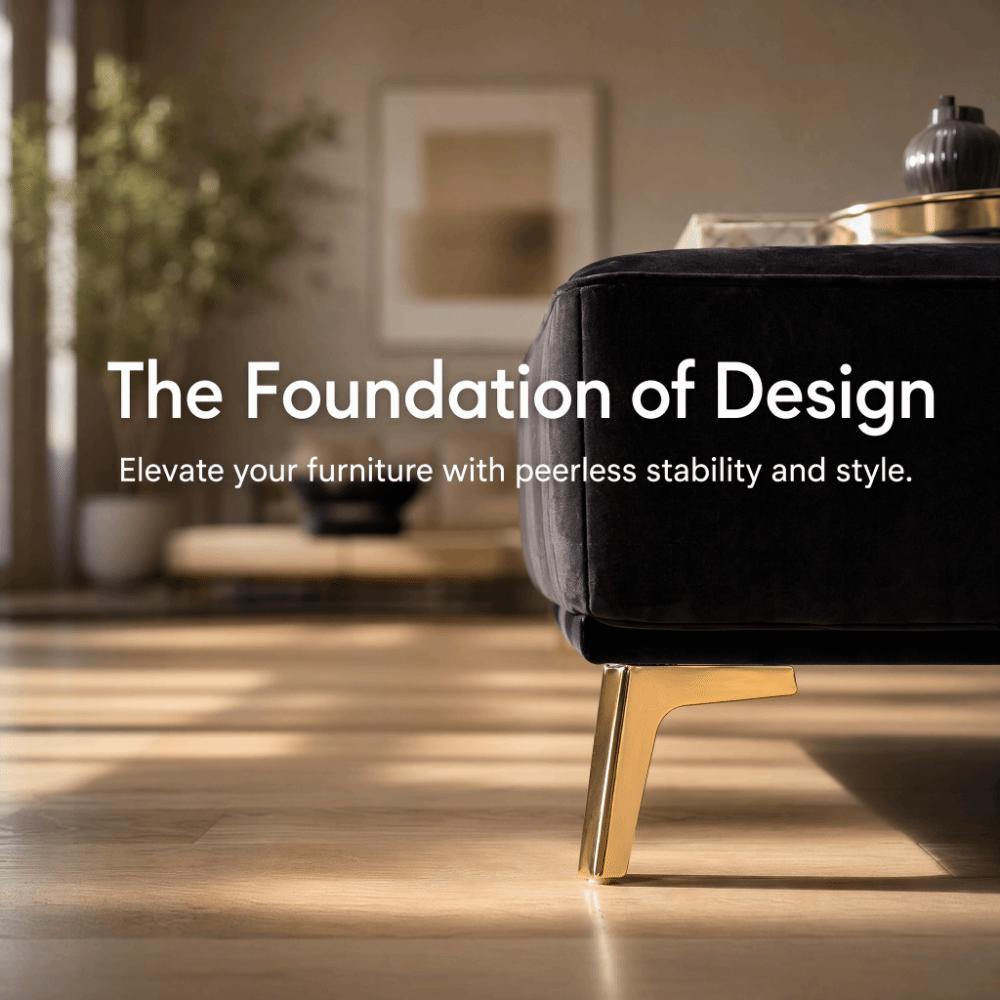 Gold Sofa Feet Durable Cabinet Feet Modern Furniture Legs Couch