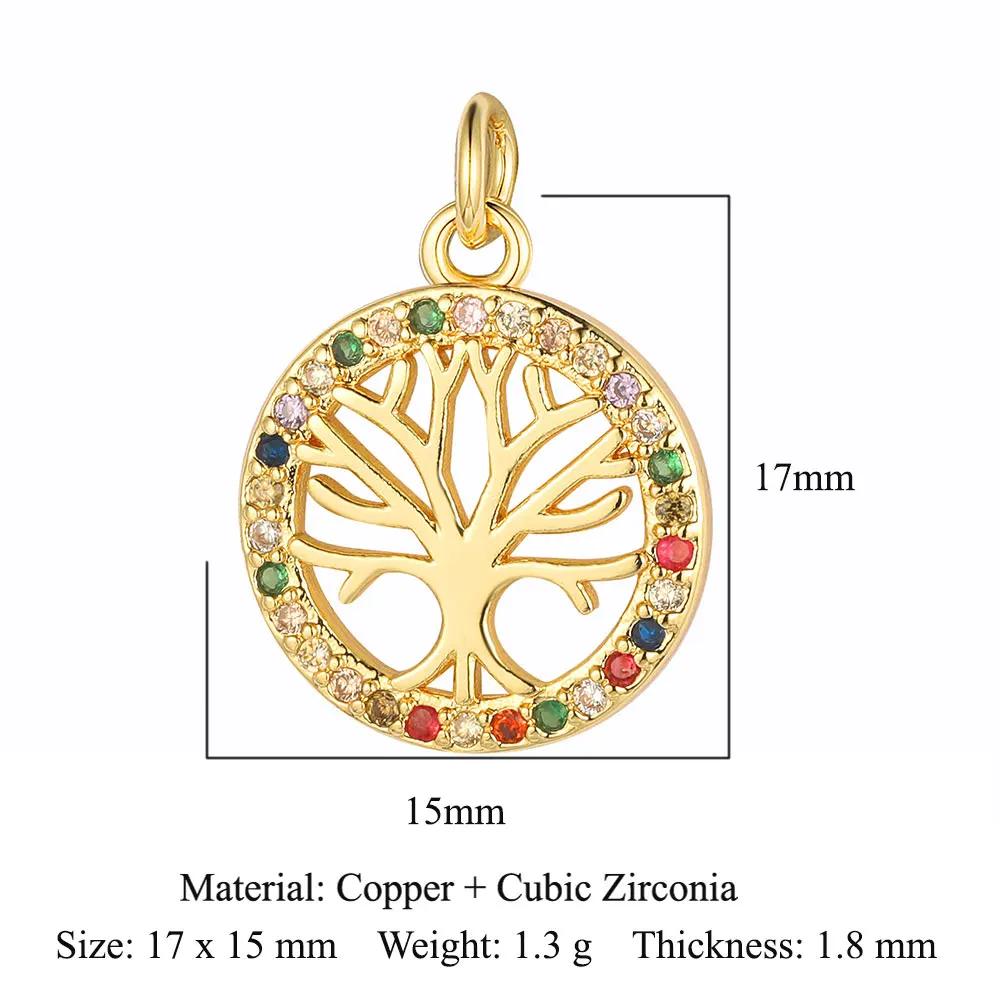 Copper Cubic Zircon Rocking Horse Bicycle Palm Charms Heart Elephant Flamingo Star Bracelet Earring Necklace Pendant