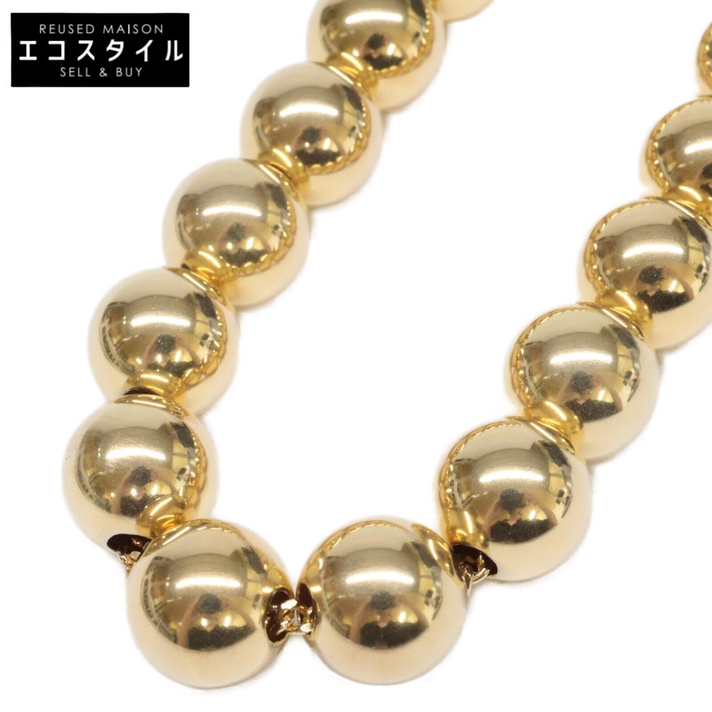 JIL SANDER [Beautiful Condition] 925 Sphere Ball Necklace S Gold colorUsed