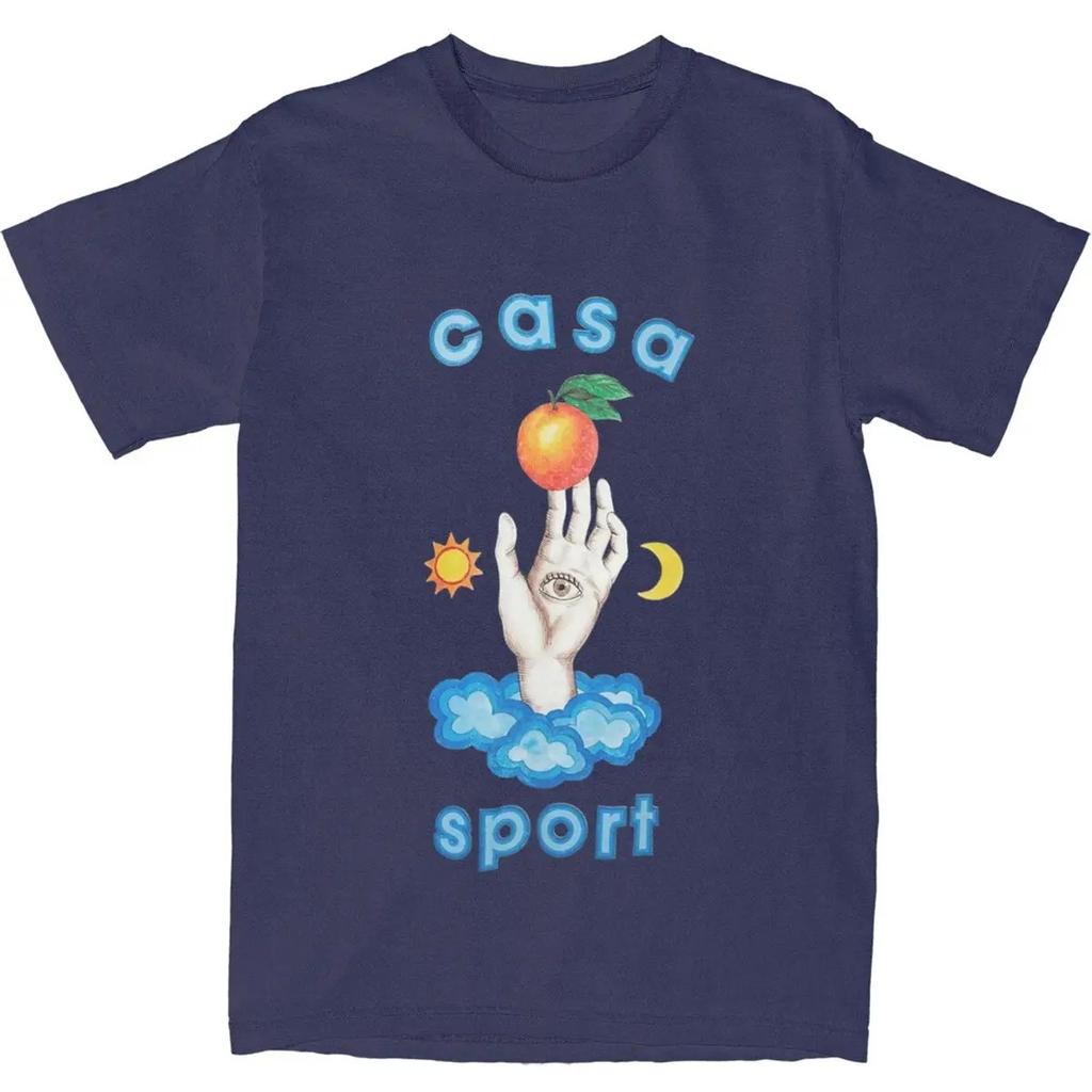 Casablanca Tennis Club pro Unisex Dámské Trička Oblečení Trendy Tričko Tričko Čistá Bavlna Oblečení pro Dospělé 2024 Nové Unisex