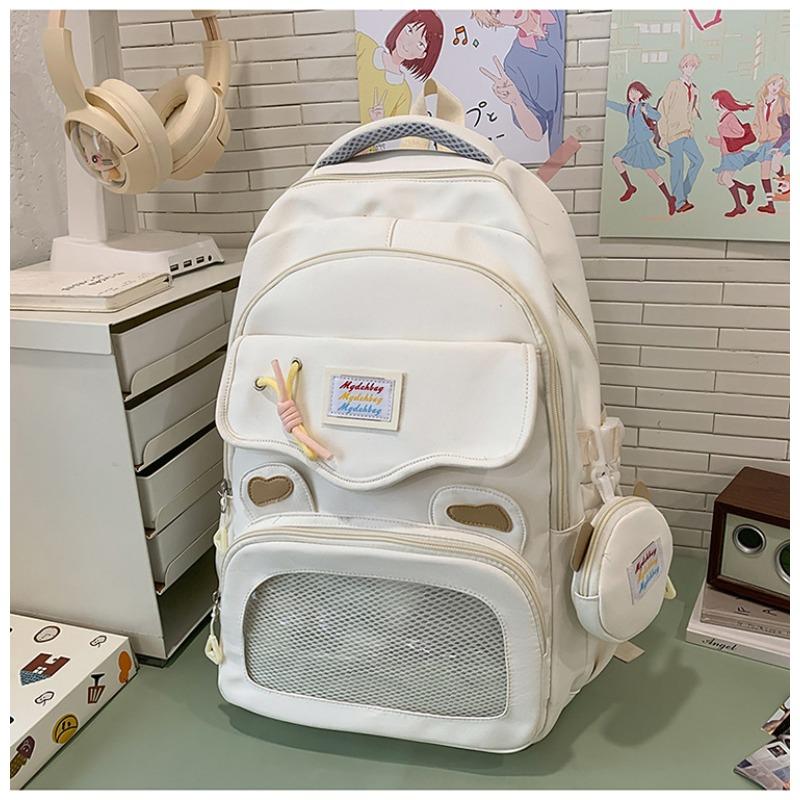 New high-value, fresh, sweet and cute bear transparent, junior high school and high school backpack