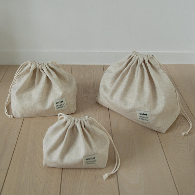 chubby string pouch herringbone set(S1+M1+L1) (gift box)