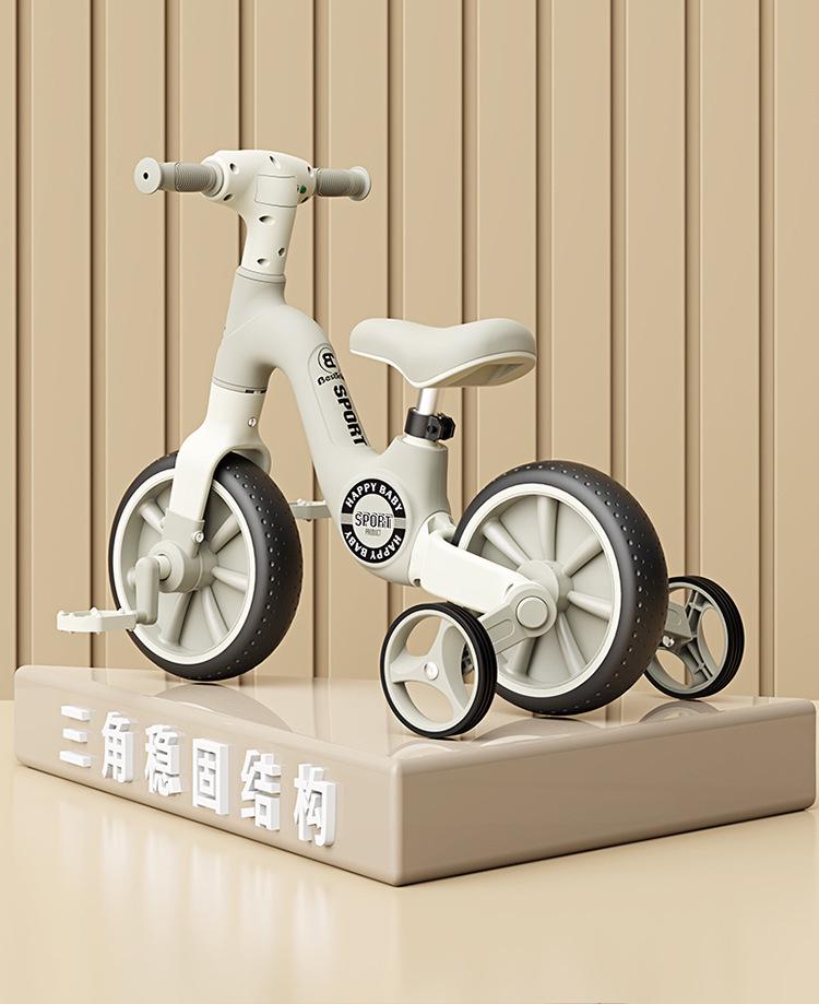 QPLAY Bicicleta Infantil 3 En 1 – Sin Pedales, Con Ruedines Y Con Pedales Para Niños De 2 A 8 Años