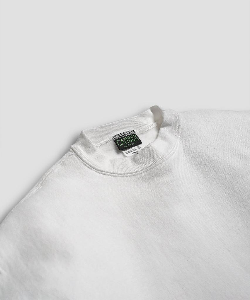 Kaembeoseupocheuweeo Cross Knit Crew Neck Sweatshirt, White (Type A)