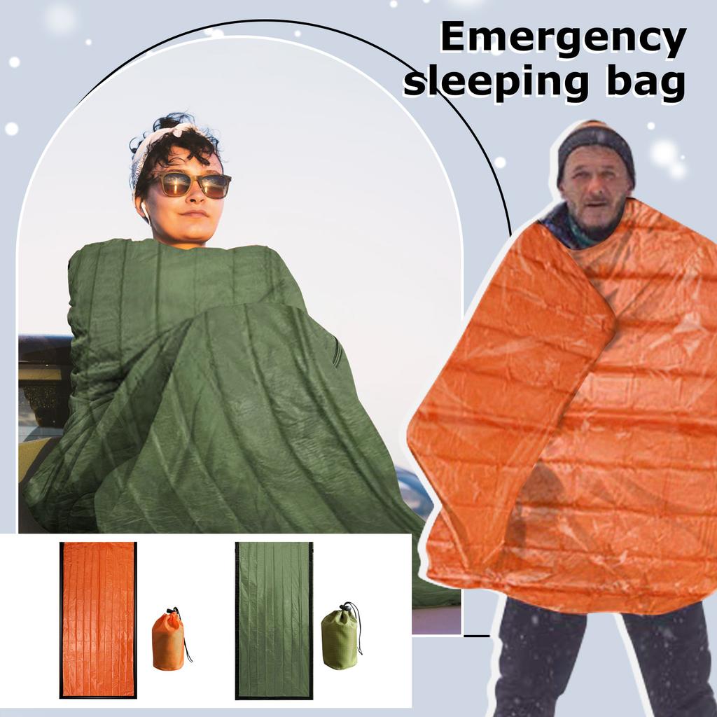 Emergency Sleeping Bag,Sleeping Bag Emergency Sleeping Bags Emergency Bivy Sack,Portable Emergency Blanket Emergency Bivvy Thermal Sleeping Bag