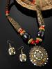 Latest Stylish Traditional Tibetan Pendant Necklace Jewellery Set for Women