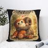 Punch Monkey Hug Stor Cute Baby Macaque Plush Toy Pillowcases Retro Trendy Pillow Case For Office Home Decor Comfy Pillow Cover