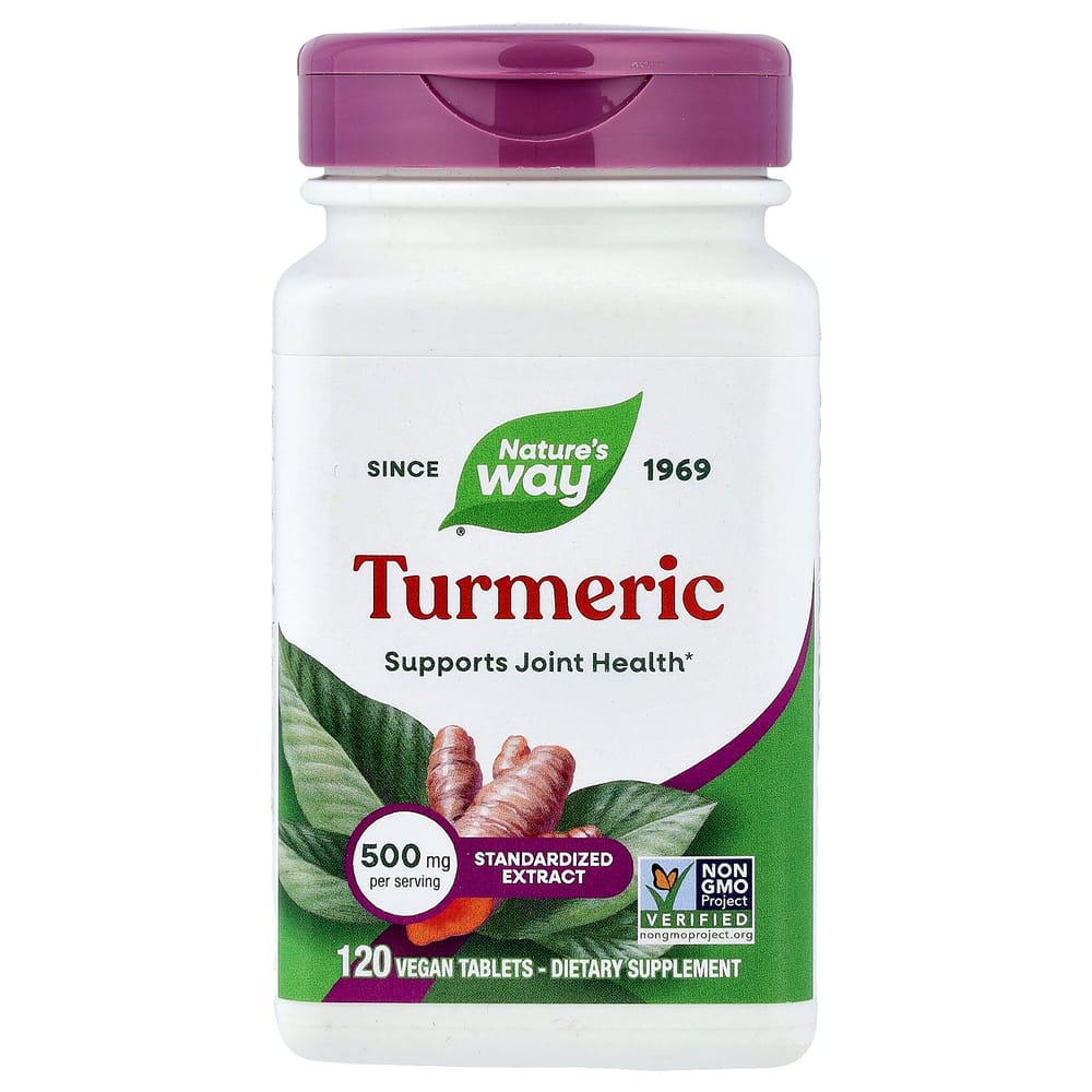 Nature's Way Turmeric Premium Extract 500mg, 120 Vegan Tablets
